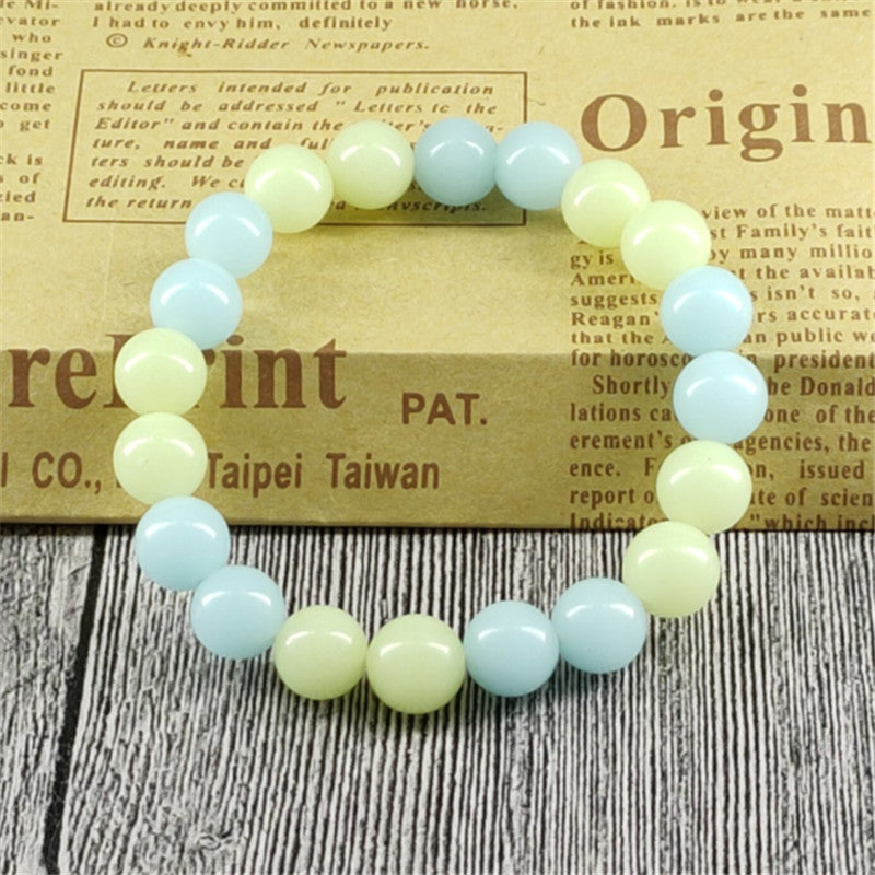 Blue Aragonite Gemstone Bracelet 8mm