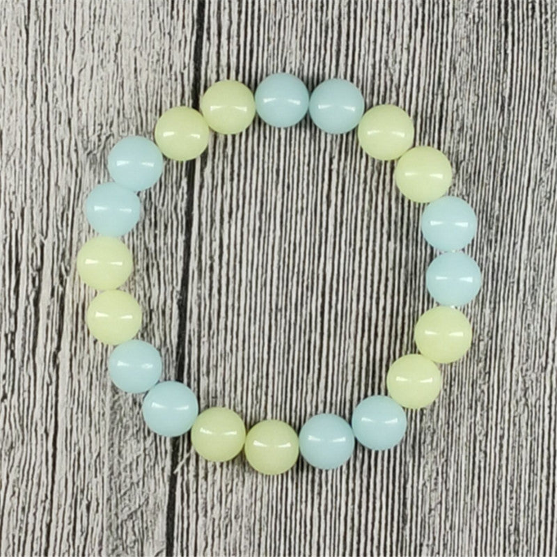 Blue Aragonite Gemstone Bracelet 8mm