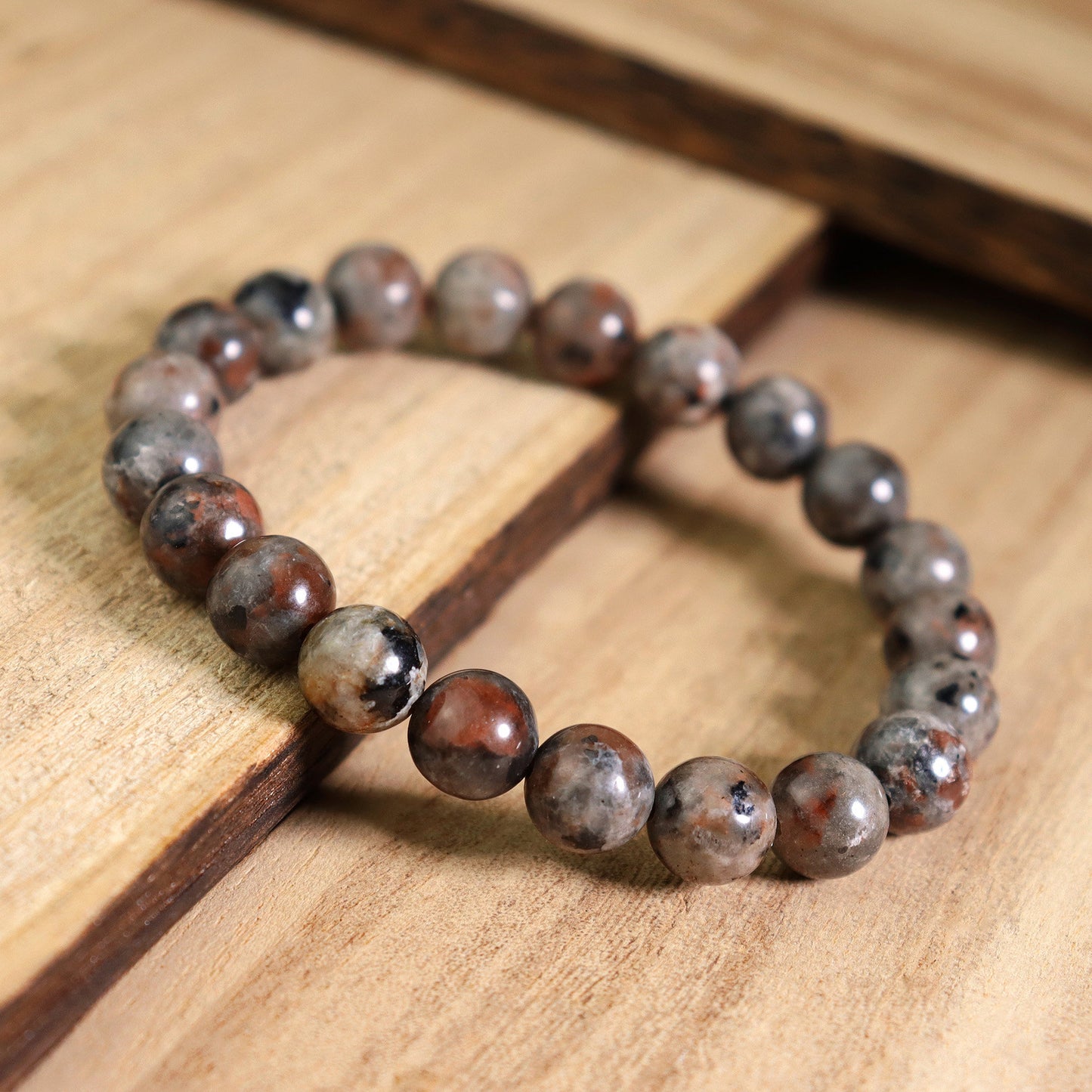 Natural Yooperlite Stone Bracelet