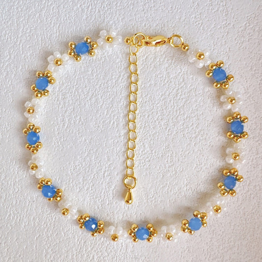 Daisy Bracelet Light Blue