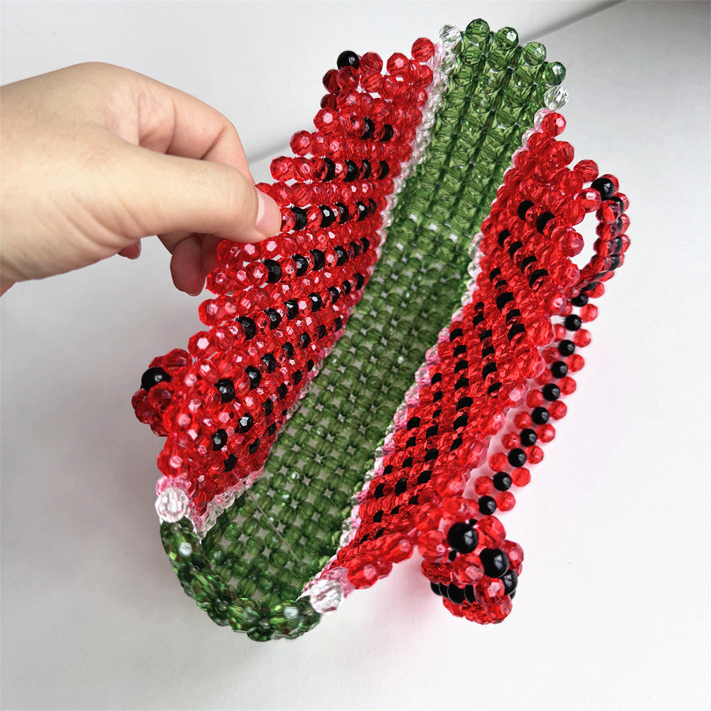 Watermelon Beaded Bag