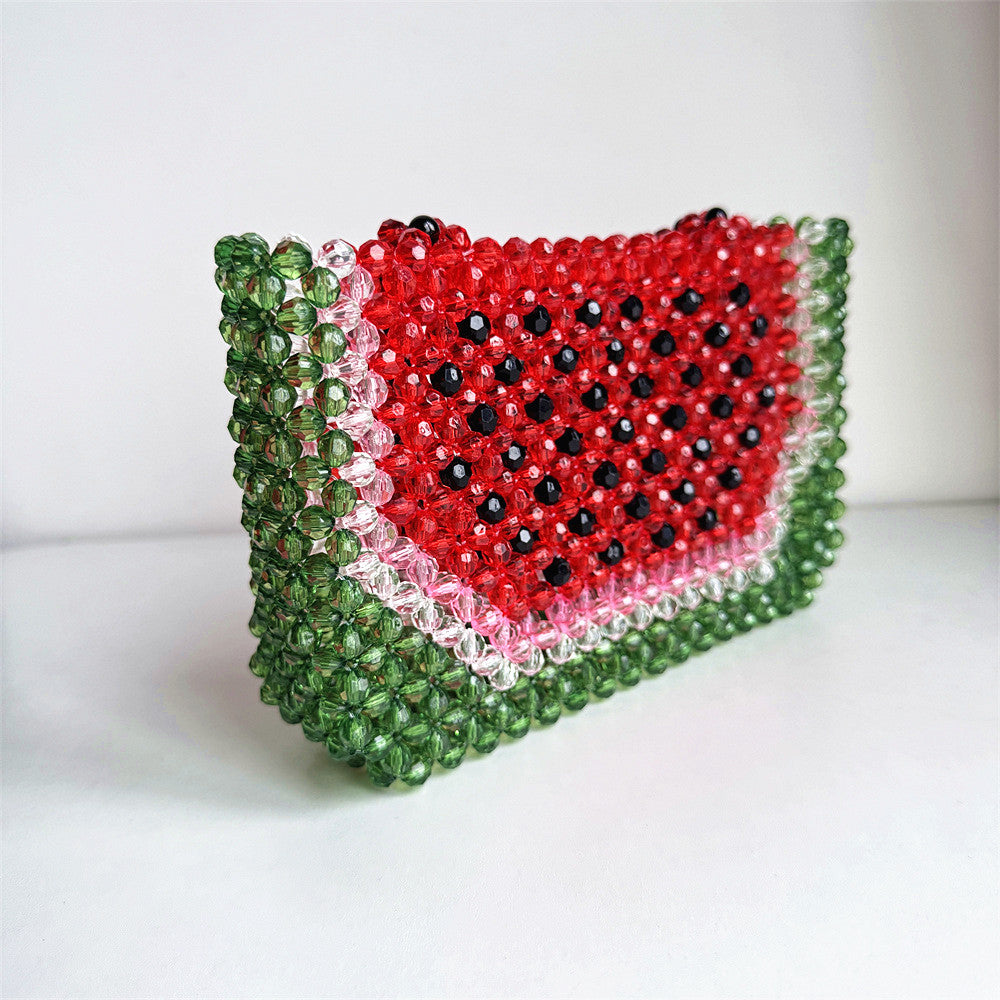 Watermelon Beaded Bag