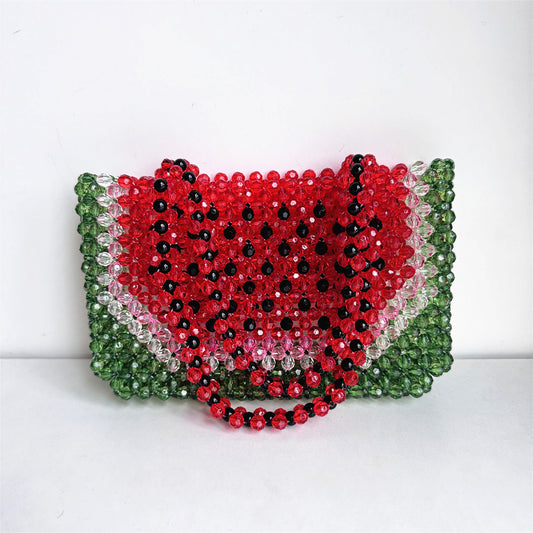 Watermelon Beaded Bag