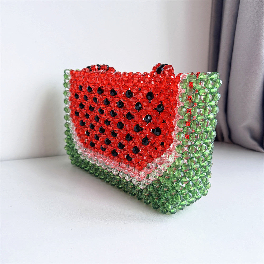 Watermelon Beaded Bag