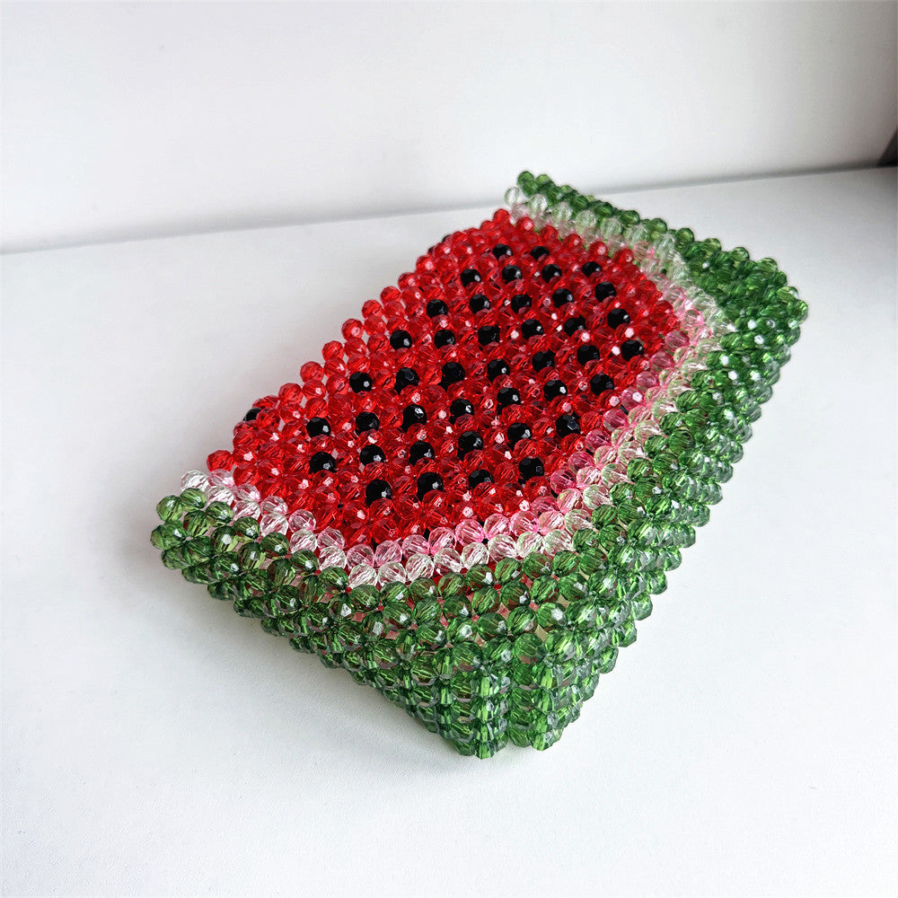 Watermelon Beaded Bag