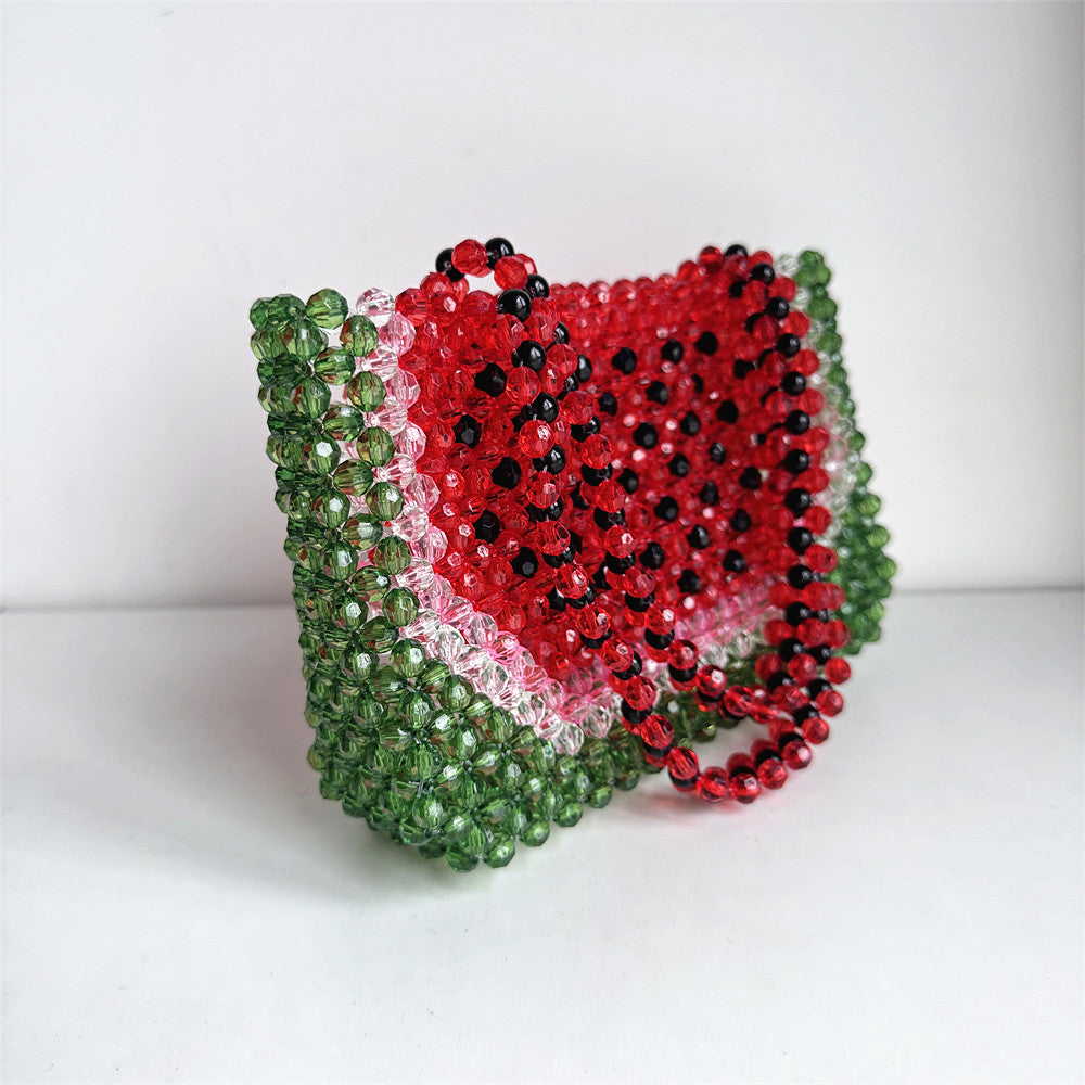 Watermelon Beaded Bag