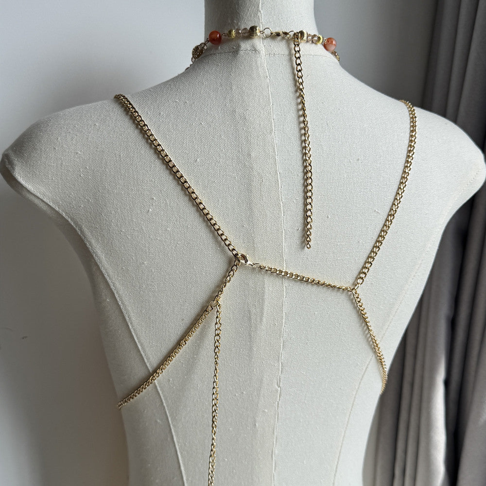 Gemstone Bead Body Chain