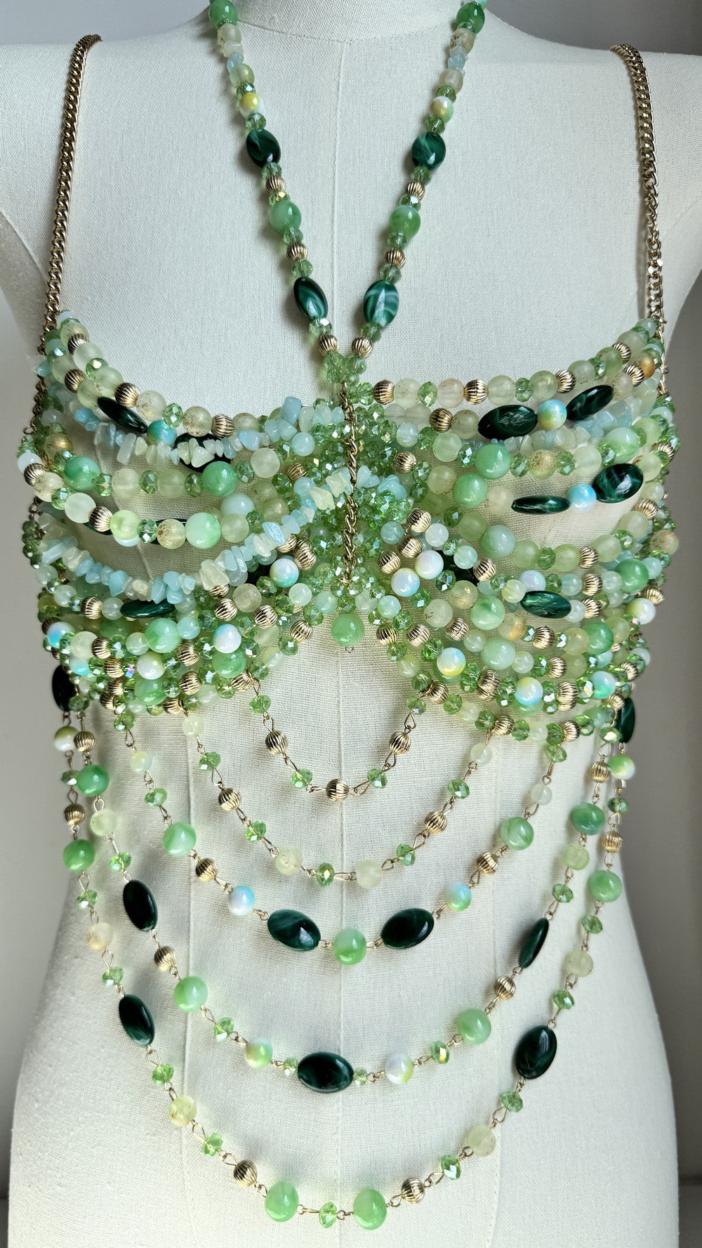 Gemstone Beaded Bra