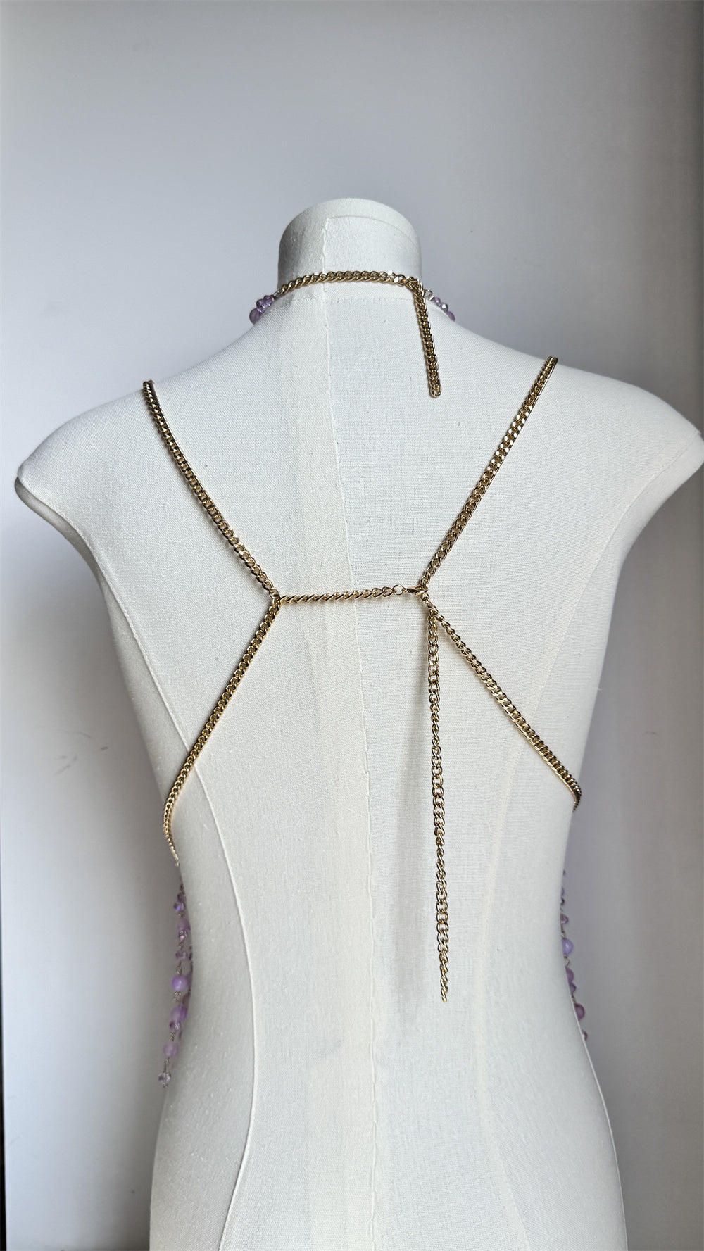 Gemstone Body Chain Violets