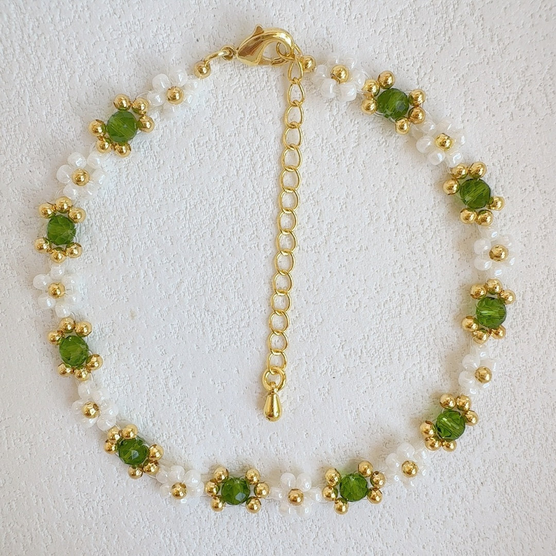 Daisy Bracelet Green