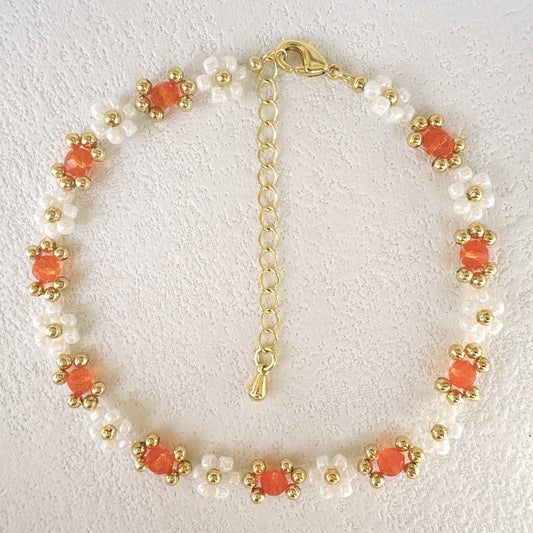 Daisy Bracelet Orange