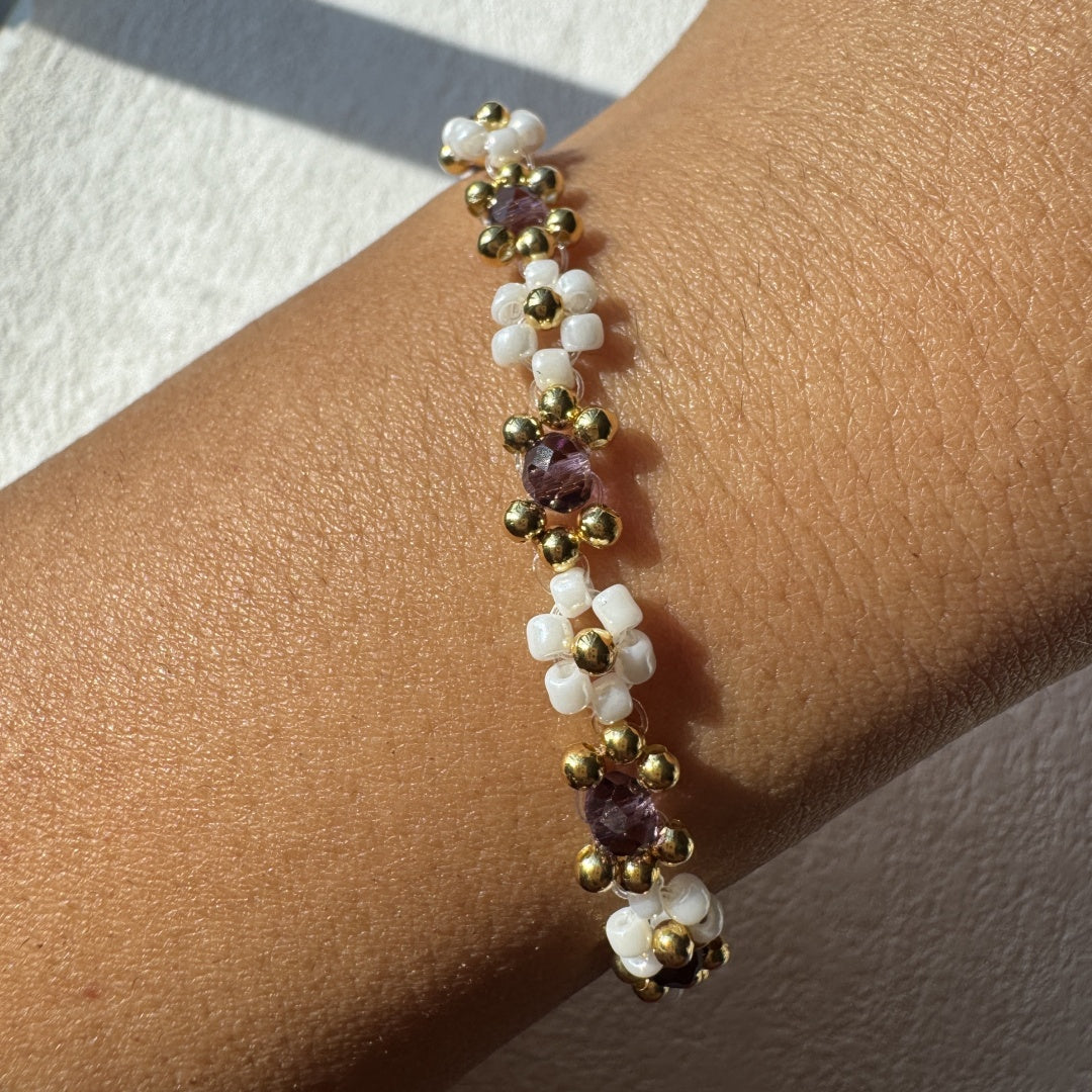 Daisy Bracelet Purple