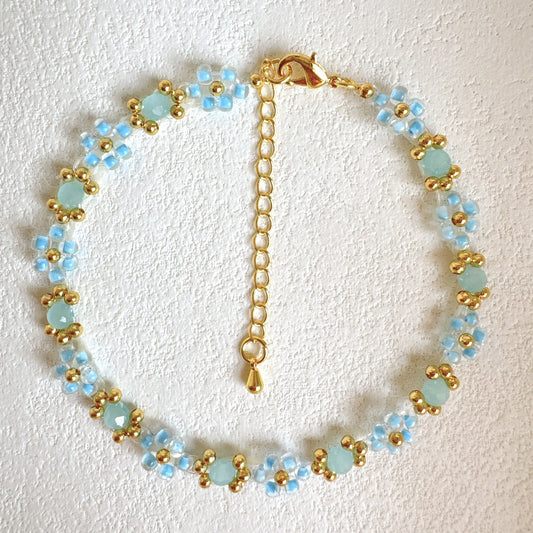 Beaded Bracelet Skyblue