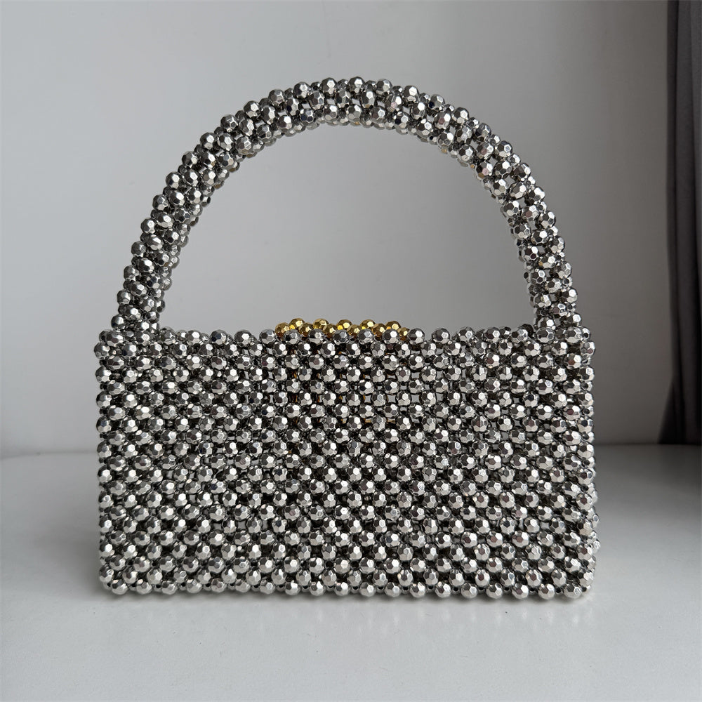 Handmade Silver Bag With Gold Cover